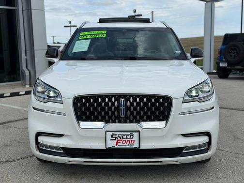 Pristine White Metallic Tri-Coat 2020 Lincoln Aviator Grand Touring AWD