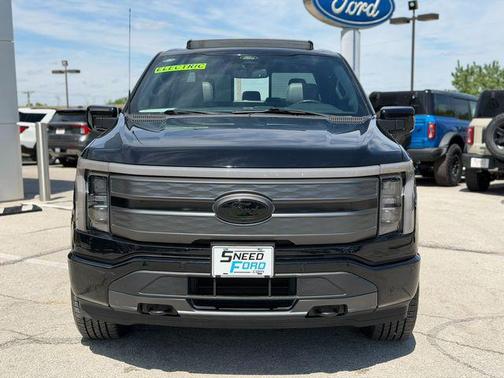 Agate Black Metallic 2024 Ford F-150 Lightning LARIAT