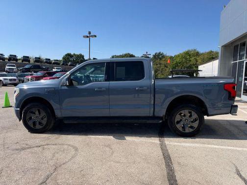 Azure Gray Metallic Tri-Coat 2023 Ford F-150 Lightning LARIAT