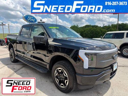 Agate Black Metallic 2023 Ford F-150 Lightning XLT