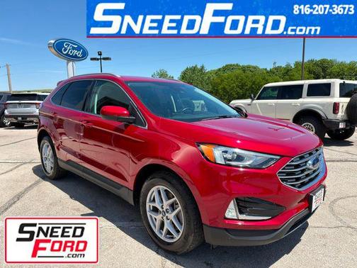 Rapid Red Metallic Tinted Clearcoat 2021 Ford Edge SEL