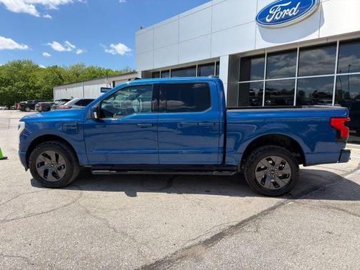Blue 2022 Ford F-150 Lightning LARIAT