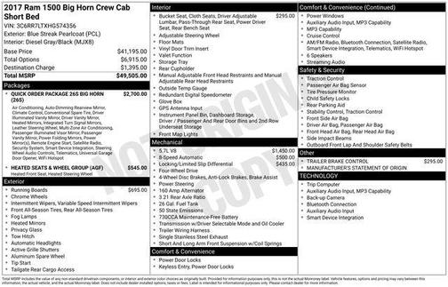 2017 RAM 1500 Big Horn