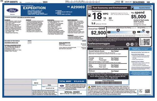 AGATE BLACK METALLIC 2025 Ford Expedition Active