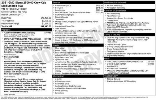 2021 GMC Sierra 2500 Base