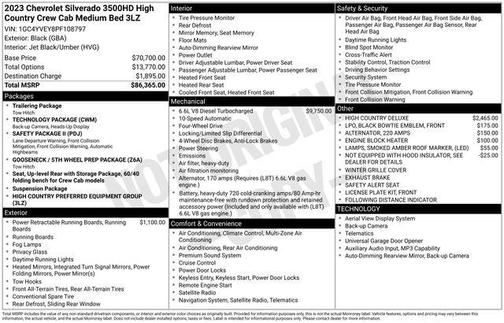 2023 Chevrolet Silverado 3500 High Country