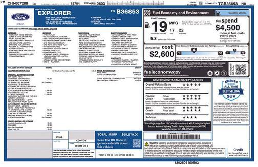 Star White Metallic Tri-Coat 2026 Ford Explorer Tremor