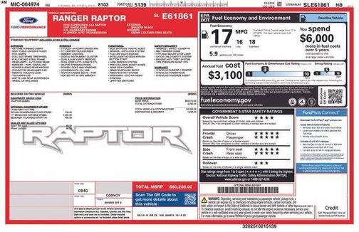 SHADOW BLACK 2025 Ford Ranger Raptor