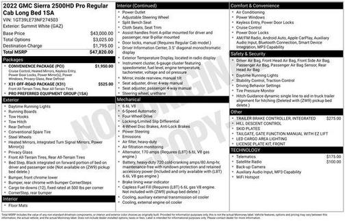 2022 GMC Sierra 2500 Pro