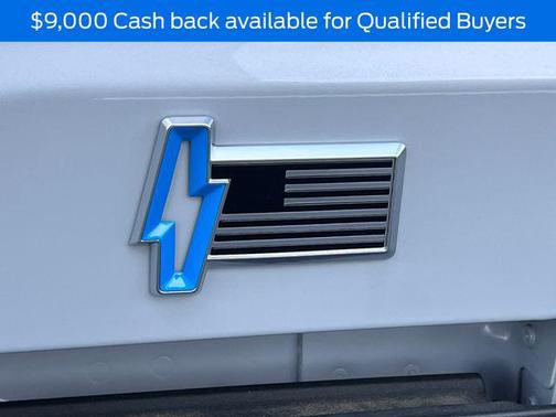 SPACE WHITE METALLIC 2025 Ford F-150 Lightning Flash