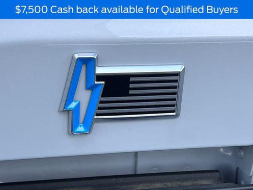 SPACE WHITE METALLIC 2025 Ford F-150 Lightning Flash