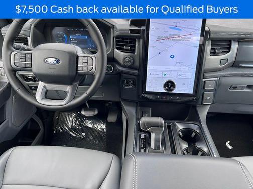 SPACE WHITE METALLIC 2025 Ford F-150 Lightning Flash