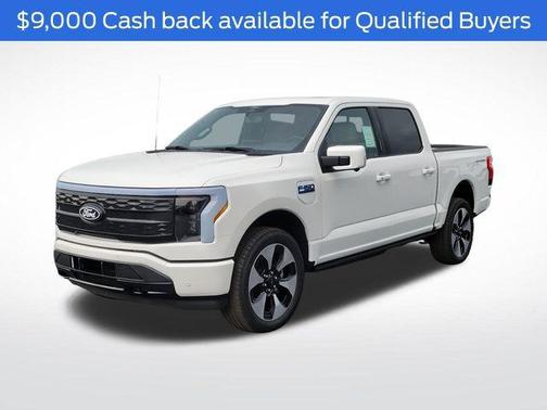 STAR WHITE METALLIC TRICOAT 2025 Ford F-150 Lightning Platinum
