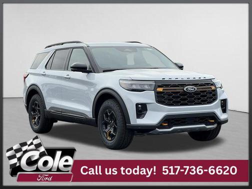 SPACE WHITE METALLIC 2026 Ford Explorer Tremor
