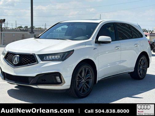 White Diamond Pearl 2019 Acura MDX 3.5L Technology & A-Spec Pkgs