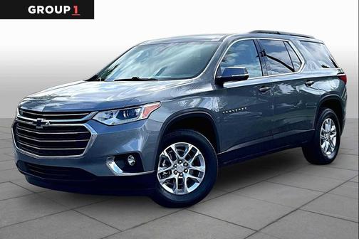 Satin Steel Metallic 2021 Chevrolet Traverse LT Cloth