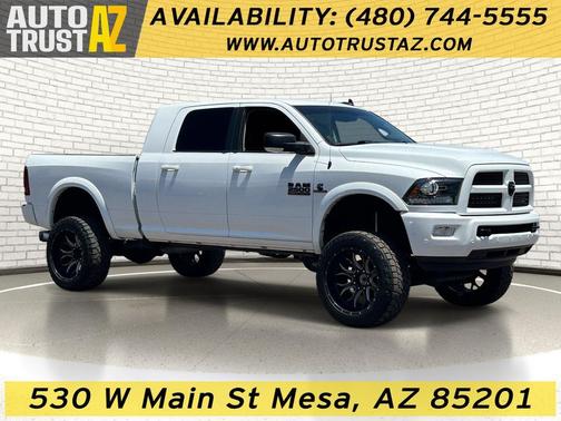 Bright White Clearcoat 2017 RAM 2500 Laramie Mega Cab 4x4 6'4' Box