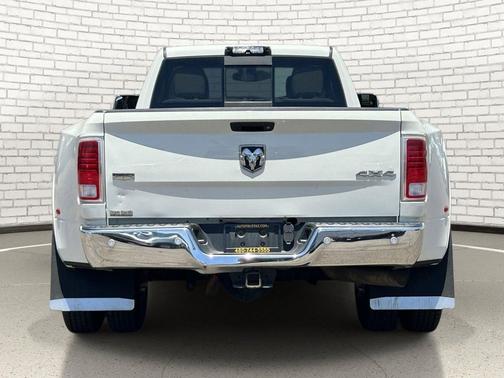 Pearl White 2018 RAM 3500 Laramie Crew Cab 4x4 8' Box