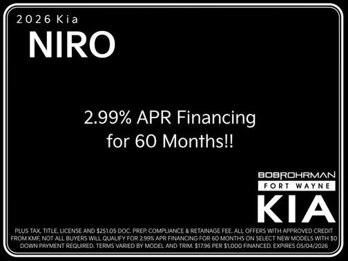 Gray 2026 Kia Niro SX