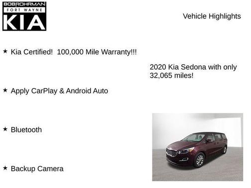 2020 Kia Sedona LX
