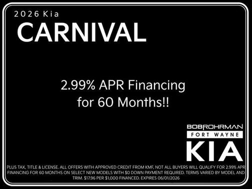 Aurora Black Pearl 2026 Kia Carnival EX