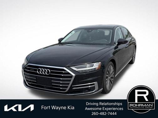 Mythos Black Metallic 2019 Audi A8 L 55