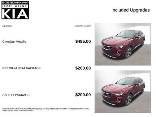 Cinnabar Metallic 2022 Buick Envision Essence