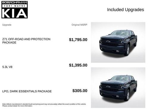 Northsky Blue Metallic 2021 Chevrolet Silverado 1500 RST