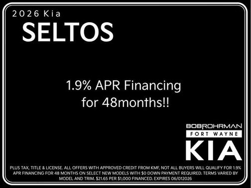 Blue 2026 Kia Seltos EX