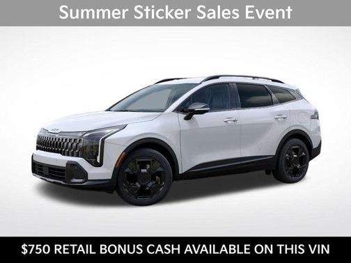 Snow White Pearl 2026 Kia Sportage Hybrid X-Line