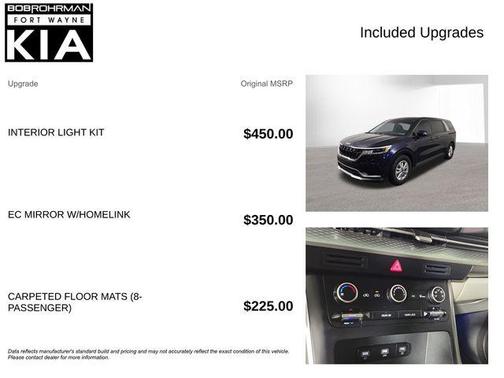 2023 Kia Carnival LX Seat Package