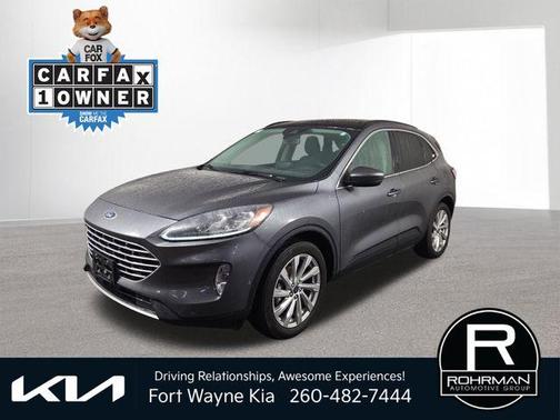 Gray Metallic 2021 Ford Escape Titanium Hybrid