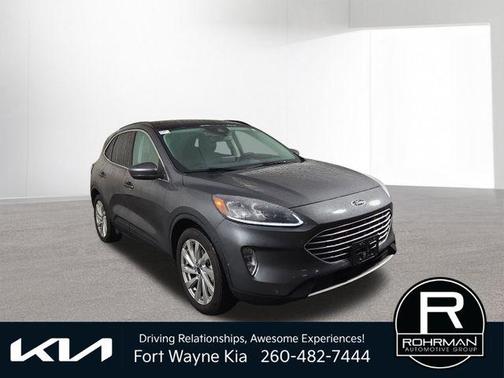 Gray Metallic 2021 Ford Escape Titanium Hybrid
