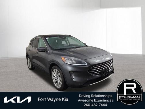 Gray Metallic 2021 Ford Escape Titanium Hybrid