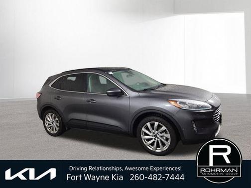 Gray Metallic 2021 Ford Escape Titanium Hybrid