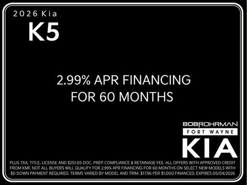 Snow White Pearl 2026 Kia K5 GT