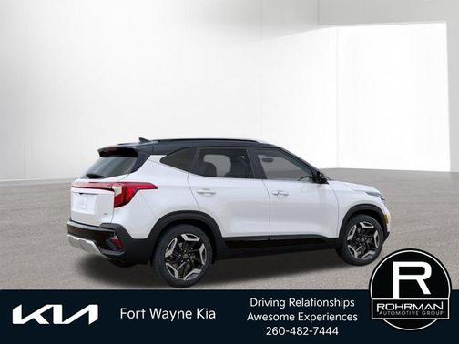 Clear White / Black Roof 2026 Kia Seltos SX