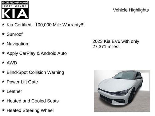 Snow White Pearl 2023 Kia EV6 GT-Line