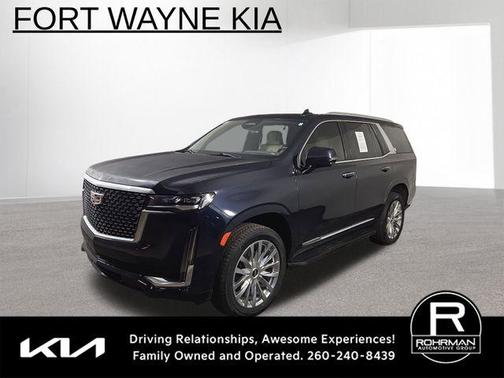 Dark Moon Blue Metallic 2022 Cadillac Escalade Premium Luxury