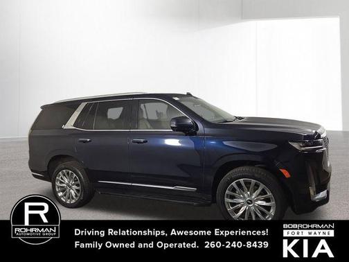 Dark Moon Blue Metallic 2022 Cadillac Escalade Premium Luxury