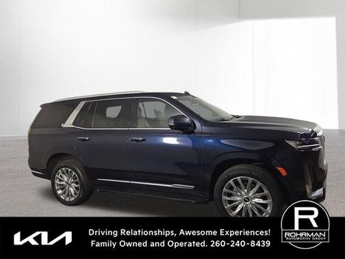 Dark Moon Blue Metallic 2022 Cadillac Escalade Premium Luxury