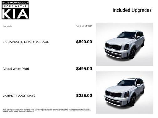 Glacial White Pearl 2024 Kia Telluride EX