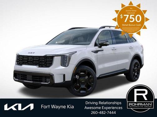 Snow White Pearl 2026 Kia Sorento Hybrid X-LINE SX PRESTIGE