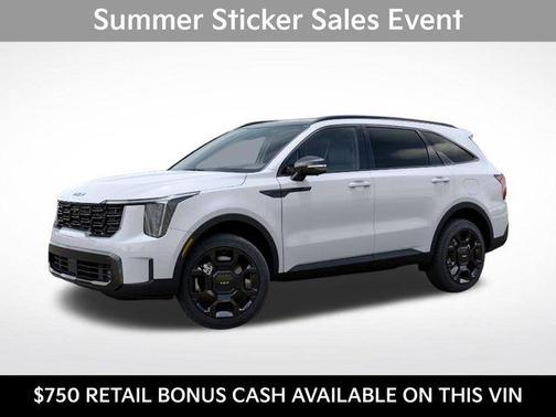 Snow White Pearl 2026 Kia Sorento Hybrid X-LINE SX PRESTIGE