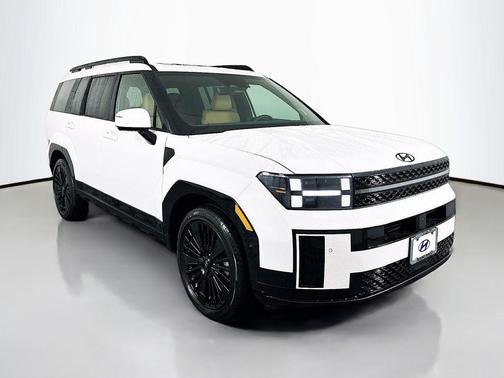 White 2026 Hyundai SANTA FE HEV Calligraphy