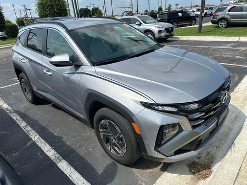 Shimmering Silver 2025 Hyundai TUCSON Hybrid Blue