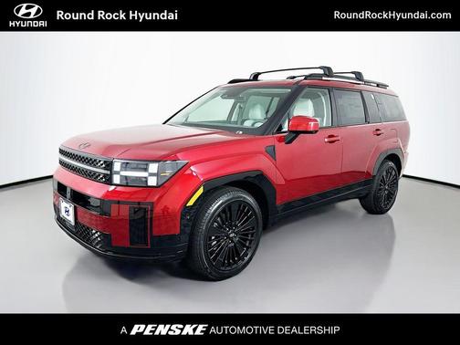 Red 2026 Hyundai SANTA FE HEV Calligraphy