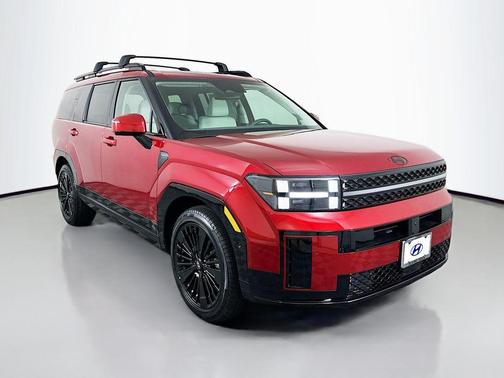 Red 2026 Hyundai SANTA FE HEV Calligraphy