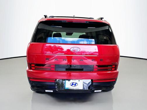 Red 2026 Hyundai SANTA FE HEV Calligraphy