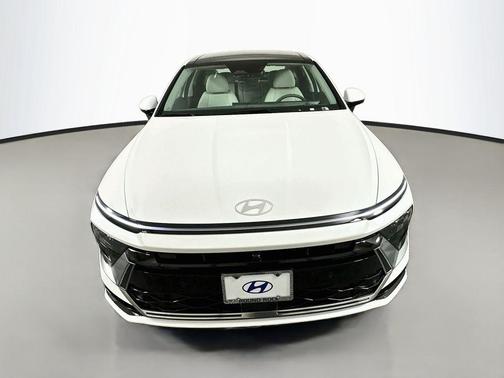 White 2026 Hyundai SONATA Hybrid Limited